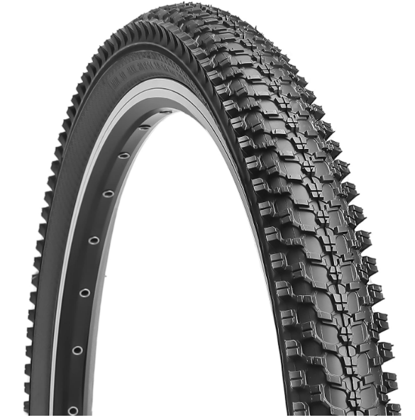 Hycline Bike Tire,20/24/26/27.5 Inch Folding Replacement Tire for MTB Mountain Bicycle-Black/Skinwall