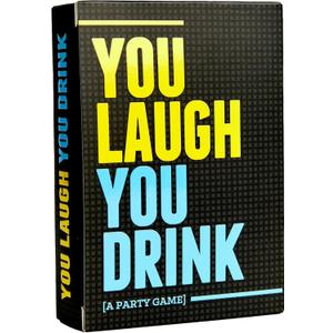 DSS Games You Laugh You Drink for People Who Cant Keep A Straight Face [Try Not to Laugh Cards | Party Game for Adults | 150 Fun Prompt Cards for Game Nights, Pregames | Gift for Him]