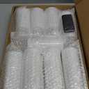 Flickering Flameless Candles Battery Operated with Remote and 2/4/6/8 H Timer Acrylic Led Pillar Candles Pack of 9 (appr D2.3"xH5.5"6.5"7.5")with Realistic 3D Wick Candles for Home Decor(White)