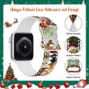 Christmas Lace Band Compatible with Apple Watch Band 38mm Women, Silicone Sport Strap Replacement Wristbands for iWatch Series Ultra 11 10 9 8 7 6 5 4 SE -Christmas Dog 38