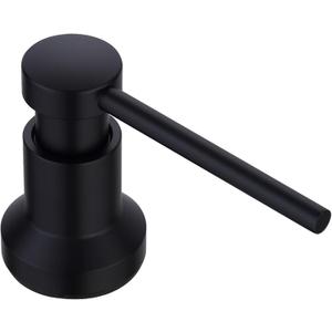 Soap Dispenser for Kitchen Sink, Compatible with Moen 3942BL Deck Mounted Kitchen Soap Dispenser with Above The Sink Refillable Bottle (Matte Black)