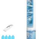 Windowless Air Conditioners, 41" Evaporative Air Cooler, 3-in-1 Cooling Fans, 4 Mode, 3 Speed, 4 Ice Packs, 7H Timer, 60° Oscillation, Remote, Portable Ac Unit for Room, Bedroom, Indoor White