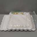 5 Pcs Dessert Table Display Set - 2 Pcs 3-Tier Dessert Display Stands & 3 Pcs Serving Tray - Dessert Trays Dessert Stands Treat Table Displays Set for Tea Parties,Birthdays & Baby Showers (White)