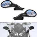 SAUTVS Adjustable Folding Rearview Side Mirrors for Polaris Snowmobile, Pro-Ride Hood Mounted Mirrors Rear View Side Mirror Kit for Polaris Snowmobile Accessories (2PCS, Replace #2877803)