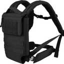 PETAC GEAR Upgraded Weighted Backpack Rucking Backpack for Weight Plates/Honeycomb Breathable fabric/Belt support/Back support platform (BK)