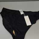 Bellecarrie Women's Bikini Bottoms Swimsuit High Cut Tankini Bottoms Mid Rise Swim Briefs (XX-Large, Black)