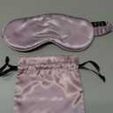 Blissy Silk Sleep Mask - Silk Eye Sleeping Mask for Women & Men for Total Blackout - 100% Pure Mulberry Silk, 22 Momme 6a Fibers - Blindfold Silk Sleep Mask Side Sleeper Eye Cover (Lavender)
