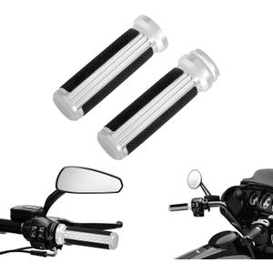 Motorcycle Electronic Throttle Control Handlebar Grips for 1" / 25mm Handle Bars Fit for Harley Touring, Road King, Street Glide, Electra Glide, Dyna, Softail - Chrome