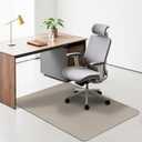 Chair mat for Hard Floors & Tiles, Under Desk Mats, 55 x 35 inches Floor Wood for Office & Home (Light Camel)