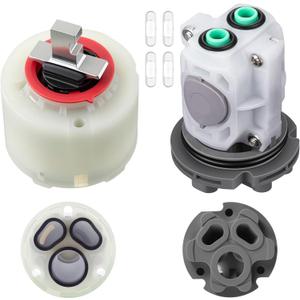 Dreyoo 2 Pack Pressure Balancing Unit Compatible with American Standard M952100-0070a and Pressure Balance Cartridge, Cartridge Replacement Kit for Bath Tub and Shower (Compatible with 023529-0070a)