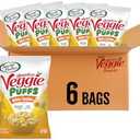 Sensible Portions Veggie Puffs, White Cheddar Flavor, Gluten-Free Chips, 3.75 Ounce Bag, 6-Pack, Best Before: 27/JAN/26