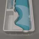 AquaSonic Kids' Water Flosser for Ages 6+ | Standard Nozzle, Orthodontic Nozzle & Waterproof Stickers | 4 Flossing Modes | Aquarium Adventures Theme (Blue)