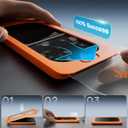 OMOTON Privacy Screen Protector for iPhone 17 Pro Max [Auto-Align Installation], Tempered Glass with 9H+ Hardness & 12FT Military Grade Shatterproof, 100% Anti-Spy, Full Coverage Protection, 2 Pack