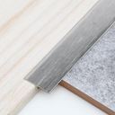 Trimold 3Pcs Aluminum T Molding Trim & Floor Transition Strips, Flat Divider Strip for Door Threshold and Joining Flooring Gaps of Laminate Planks Tile (35.4 x 1.6 In, Silver)