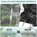 52 inch Large Canopy Clear Bubble Umbrellas, High-Visibility Transparent Dome Coverage Rain Umbrella, Windproof Clears Dome Umbrella for Weddings Prom Graduation Photography and Outdoor Events