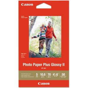 Canon Glossy Photo Paper Plus II, 4"x6"(50 Sheets)