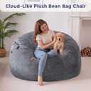 MAXYOYO Bean Bag Chair, Soft Bean Bag Sofa with Supportive Foam Filling
