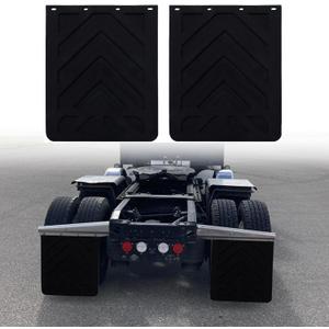 FUTAIHE Mud Flaps for Semi Trucks Black Polymer Tractor Trailer Heavy Duty Rubber Mudflaps Oversized Splash Guard, 24 x 30Inch, 2PCS