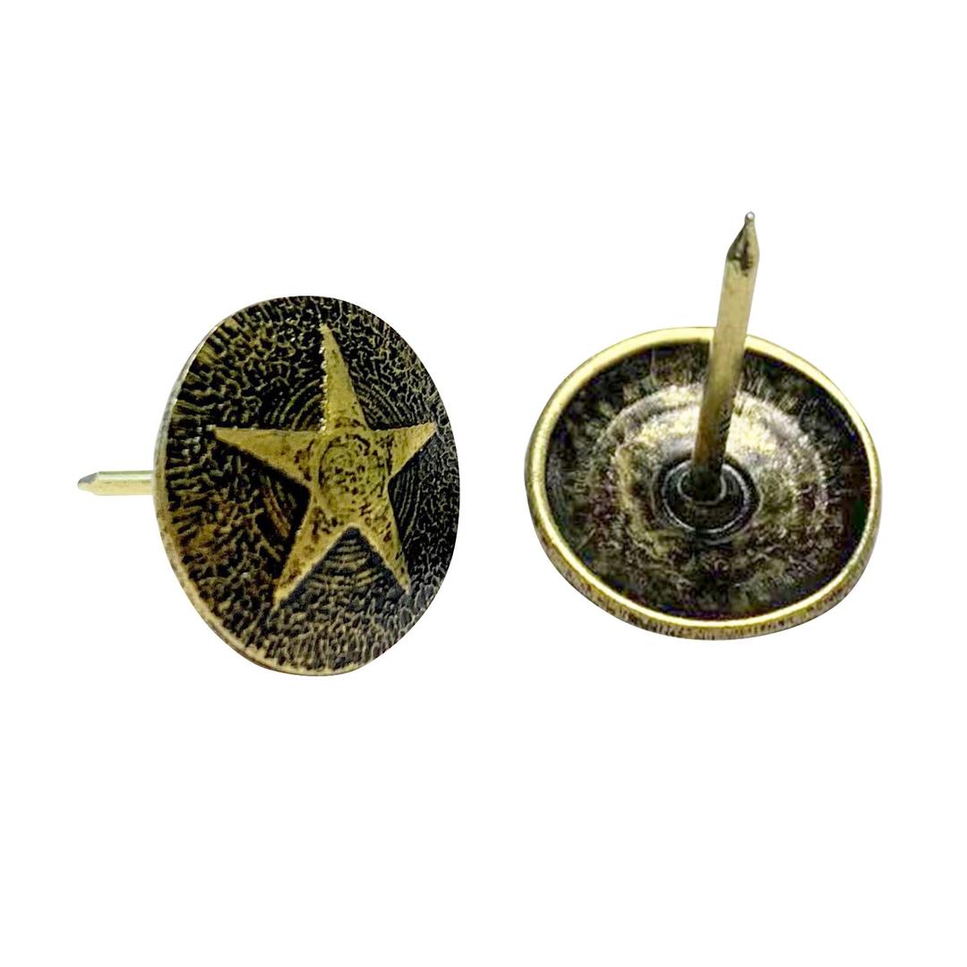 Upholstery Tacks, Furniture Upholstery Nails for Decorative, 150 PCS 5/8 inch Upholstery Decorative Tack for Furniture DIY Decorative, Home Decor, Dark Antique Brass