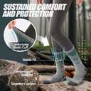ANTSANG Merino Wool Hiking Socks for Men & Women Thermal Warm Winter Thick Cozy Athletic Crew Work Boot Gift Socks Stocking Stuffers 5 Pairs(Green/Grey/Black,M)