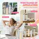 Nuogo 6 Pcs Plastic Clear Cylinder Vase for Home Acrylic Flower Clear Vase Centerpiece for Centerpieces Wedding Party Decorations Opening Round (12 Inch)