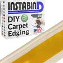 Instabind 54 ft Roll Premium Carpet Edge Binding  Regular Style Carpet Edge Trim for Do-It-Yourself Rug Edging- with Durable Hold & Easy Finishing for Rug Edges - USA Made Flooring Products, Wheat