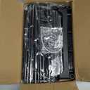 SONGMICS Shoe Rack, 4-Tier Shoe Organizer, Metal Storage Shelf, Upright or Upside Down, for 20-25 Pairs, Stackable, for Entryway, 11.8 x 36.2 x 29.1 Inches, Black ULSA14BK