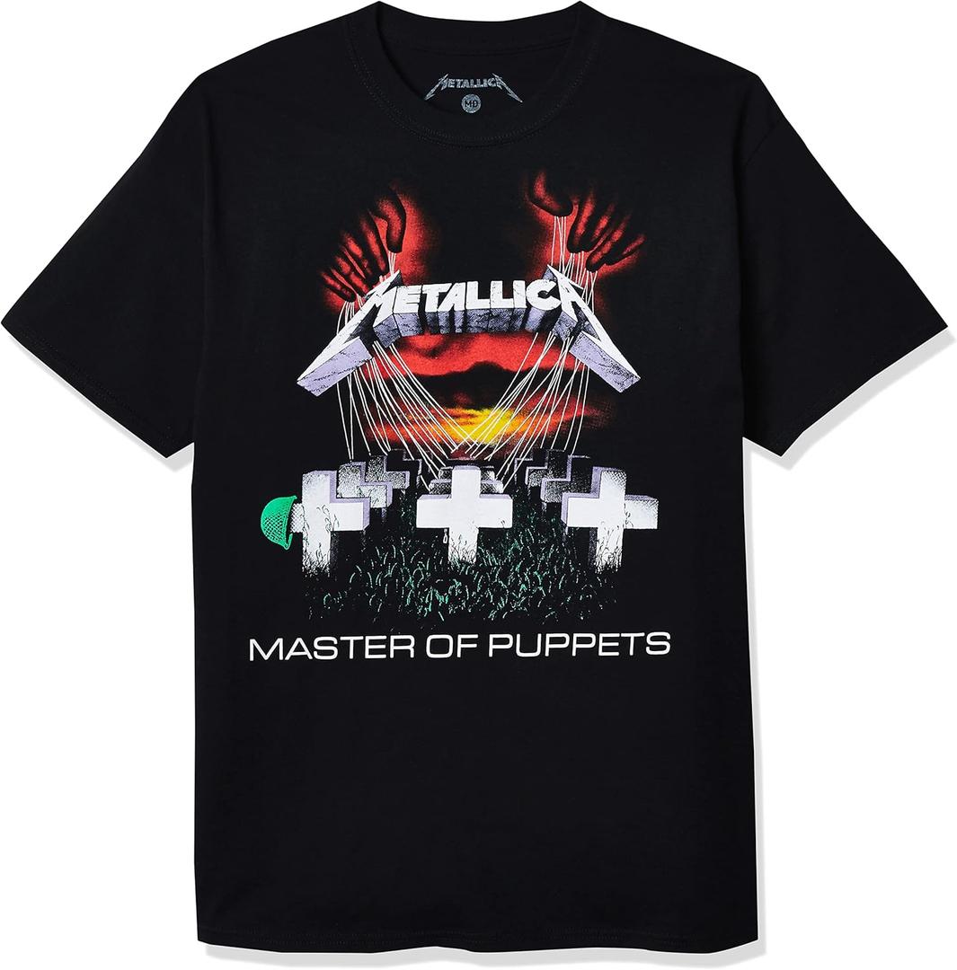 Metallica Men's Standard Master of Puppets T-Shirt (X-Large, Black)