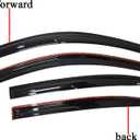 4PCS Side Window Visors Rain Guard Shade Deflectors Acrylic Replacement for 2008-2012 Accord
