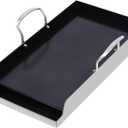 Utheer 19.5" x 10" Ceramic Nonstick Stainless Steel Griddle for Gas, Charcoal & Grill, Large Stove Top Griddle, Non-Toxic, PFAS/PFOA/PTFE Free, Oven Up to 500F, for BBQ, Camping & Kitchen