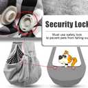 Tomkas Small Dog Sling Carrier - Cat Sling Carrier - Classic Pocket & Classic Strap - for 2-7 lbs Pets(Grey)