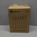 WERTIOO 6 PACK Glass Olive Oil Dispenser Bottle, 17 OZ/500ml Oil Dispenser for Kitchen with 6 Pourer, 3 Stainless Steel Funnel & 1 Pen and 8 Label for Kitchen (Clear)