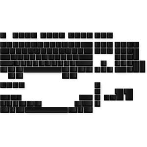 Ranked Blank Premium Keycap Set | 1.4 mm Thick PBT | Cherry Profile for Mechanical Keyboard (Black, 139 Keys)