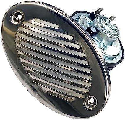 FUYEAR Boat Horns 5190512 12V Waterproof Marine Horn with 316 Stainless Steel Grill 125DB Strong Loud Sound