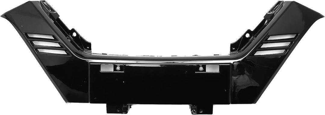 X AUTOHAUX No.623106MR0A Front Upper Hood Bumper Grille Grill for Nissan Rogue Sport 2.0L CVT 2WD Front Upper Bumper Kidney Grille Grill Chrome Silver Tone Black