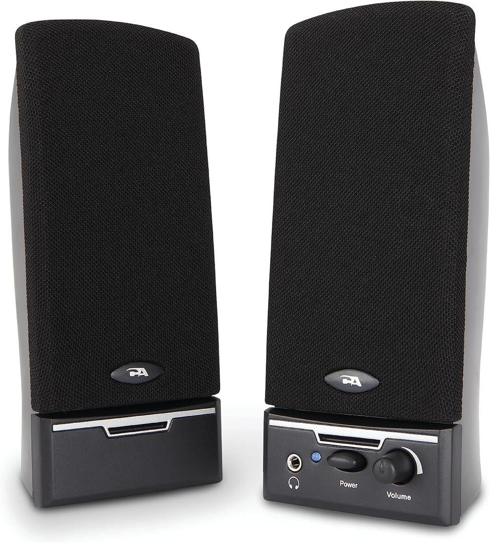 Cyber Acoustics CA-2014 Computer Speakers, Full Stereo Sound, Convenient Controls, Easy Setup