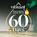 Air Wick Vibrant Plug In Scented Oil Refill, Infused with Essential Oils, Plug In Air Fresheners for Home, Sweet Vanilla & Shea Butter, 5 ct