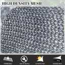 Cool Area Sun Shade Sail 16x16FT Rectangle Shade Canopy Outdoor Sunshade for Patio Backyard Garden, Silver Grey