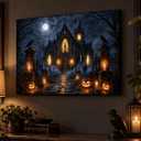 Artiluxy Halloween LED Canvas Wall Art, 16 x 20 Inch