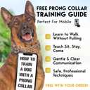 PetJett ProTrainer Prong Collar for Dogs - Choke Collar for Dogs, Pinch Collar for Dog Adjustable No Pull Training Collar for Dog - Safety Durable Stainless Steel Metal Choker Chain