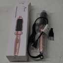 Aima Beauty Hot Brush, 1.3"/35mm Heated Curling Brush Makes Hair Smoother, Softer, Thermal Brush Get Natural Curls, Easy to Use, 30S Fast Heating, Dual Voltage & 60 Mins Auto-Off, Gold