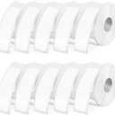 1600 Pcs Label Tapes 12 x 40 mm Laminated Stickers Replacement Compatible with D30 Portable Thermal Label Paper Printer Tapes Refill for Office 160 Pcs/roll (White)