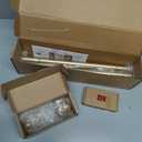 Curtain Rods for Windows 48 to 84 Inch, USFOOK 7/8 inch Luxury Gold Curtain Rod 32 to 86 Inch, Telescoping Splicing Drapery Rods with Decorative Translucent Finials