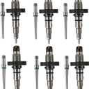 6pcs Diesel Common Rail Fuel Injector with Connector Tube Fits for Dodge Ram 2500 3500 2004-2009 5.9L Cummins Injector Nozzle Parts Replace#0986435505