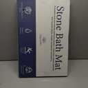 AquaDry Stone Bath Mat - Diatomaceous Stone Shower Mat, Ultra-Absorbent, Non-Slip, Eco-Friendly Large Stone Bath Mat, Diatomaceous Earth Bath Mat Large for Bathroom (Slate)