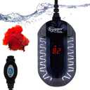 hygger 100W Mini Submersible Digital Display Aquarium Heater for Small Fish Tank, Compact and Fast Heating Thermostat, with External Controller and Built-in Thermometer, for Betta, Turtle
