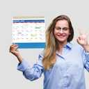 7 x Desk Calendar 2026, Desktop Calendar 2026 Standing flip, 8.5 x 11, Jan 2026 - Dec 2026, Stand Up Calendar with Memo Pages, Large Ruled Blocks, Holidays, Thick Paper, Great for Home, School, Office