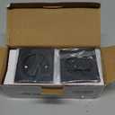 Cozy Tower Pocket Door Lock with Key, Pocket Door Hardware Square Door Lock for Privacy Sliding Door Bifold Door Locks Pocket Door Pull Handles Replacement Hardware (Matte Black)