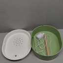 Parrot Shower for Cage, Automatic Parakeet Bird Bath with Circulating Water, USB Charging Quiet Pump Detachable Bathtub, for Small & Medium Birds Budgie, Cockatiel, Lovebird, Conure, Parrotlet, Quaker