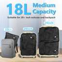 2PC Professional Vacuum Bags for Travel with 55W Super Power Electric Pump, Dobaly IP67 Reusable Vacuum Compression Bags for Suitcases and Backpack Space Saver Vacuum Bags Durable(2 Medium+Pump)